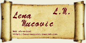 Lena Mucović vizit kartica